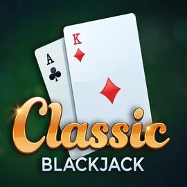Classic Blackjack online game logo by Red Tiger Gaming on spino-loco.eu