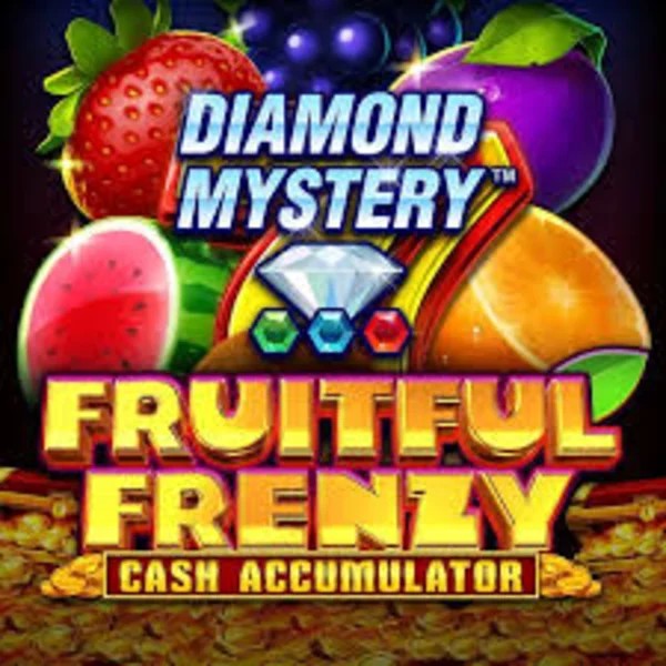 Official Slots logo: Diamond Mystery Fruitful Frenzy Cash Accumulator by Greentube at Spinoloco Casino