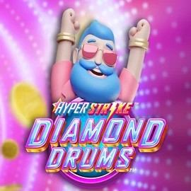 Hyper Strike Diamond Drums logo by Gameburger Studios at Spinoloco Casino