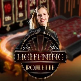 Live Casino logo of Lightning Roulette from Evolution at Spinoloco Casino