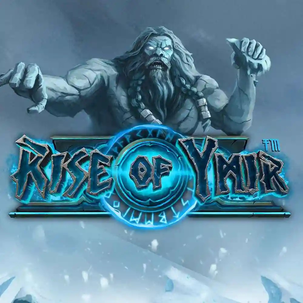 Rise of Ymir slot logo by Hacksaw Gaming at Spinoloco Casino