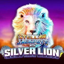 Stellar Jackpots with Silver Lion logo – Jackpots by Lightning Box Game at Spinoloco Casino