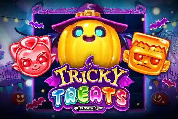 Tricky Treats logo by Push Gaming Spinoloco Casino